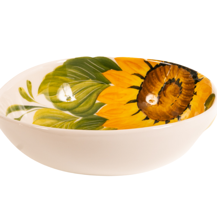 sunflower and butterfly plate
