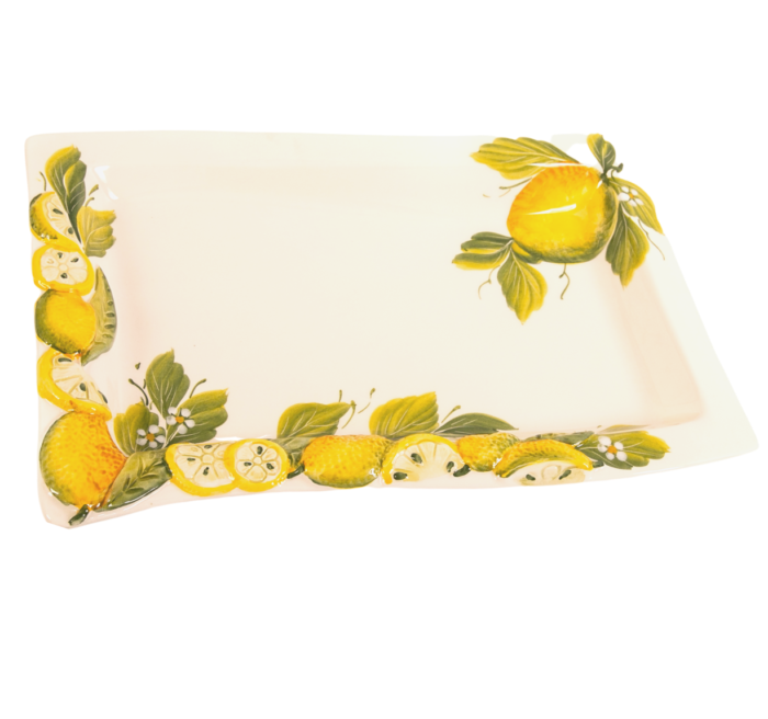 Lemon Rectangular Serving Plate 33x20 cm